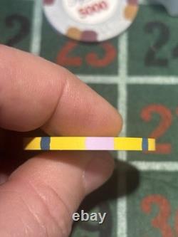 Rare SAMPLE SET Paulson World Top Hat And Cane WTHC Poker Chips Clay