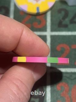 Rare SAMPLE SET Paulson World Top Hat And Cane WTHC Poker Chips Clay