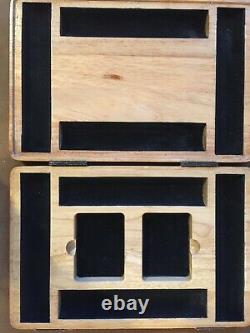 Reconditioned Wood Poker Set includes (2) decks of cards (240) clay poker chips