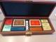 Renzo Romagnoli Luxury Leather Vintage Poker Set Made in ItalyLock & Key RARE