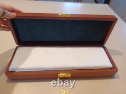 Renzo Romagnoli Luxury Leather Vintage Poker Set Made in ItalyLock & Key RARE