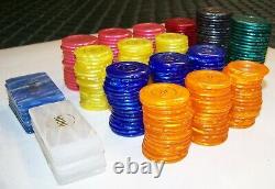 Renzo Romagnoli Poker Chip Collection. Large Number of Various Denominations