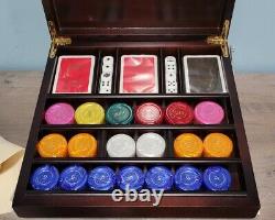 Renzo Romagnoli Poker Chip Set Vintage Made In Italy New In original Box Rare