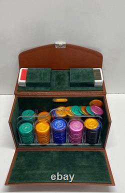 Rerzo Poker Chips Set With Leather Case