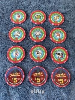 Rio Hotel & Casino LTD, 12 Days of Christmas $5 Poker Chip Set