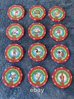 Rio Hotel & Casino LTD, 12 Days of Christmas $5 Poker Chip Set