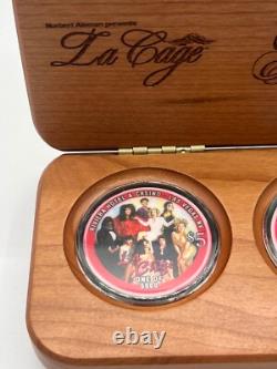 Riviera Casino Las Vegas Nevada Set 4 Show Chips Cage, Splash, Comedy, Crazy
