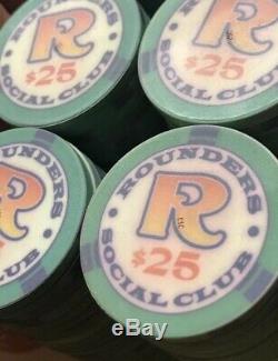 Rounders Social Club Poker Chip Set 1130 Chips-Casino Quality -Great Feel