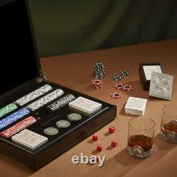 Royal Selangor Ace Poker Set with Pewter Blinds and 300 Chips Complete Set