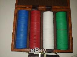 Ruger Vintage Poker Chip Set in Leather Case RARE