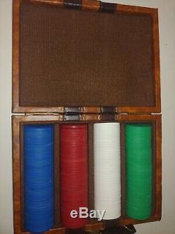 Ruger Vintage Poker Chip Set in Leather Case RARE