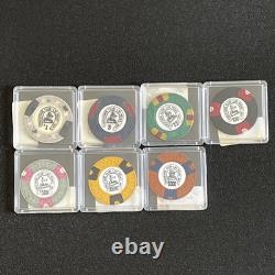 SET of Vintage Binions Horseshoe Club Las Vegas Poker Chips, $1 $5000