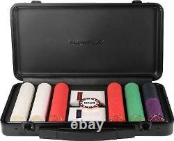 SLOWPLAY ACES Ceramic Poker Chips Set for Texas Hold'em, 300 PCSNumbered a a