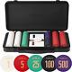 SLOWPLAY Godel Ceramic Poker Chips Set for Texas Hold'Em, 300 PCS With Numbered