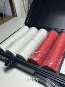 SLOWPLAY Godel Ceramic Poker Chips Set for Texas Hold'em, 500 PCS 43mm 12g Each