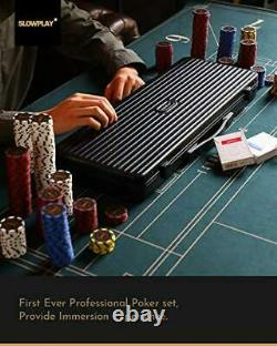 SLOWPLAY Nash 14 Gram Clay Poker Chips Set for Texas Hold'em, 500 PCS Blank