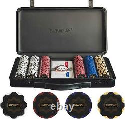 SLOWPLAY Nash 14 Gram Clay Poker Chips Set for Texas Holdâem, 300 Blank a