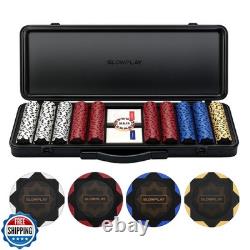 SLOWPLAY Nash 14g Clay Poker Chip Set for Texas Hold'em, 500 PCS