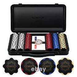 SLOWPLAY Nash 14g Clay Poker Chips Set for Texas Hold'em 300 PCS Blank Chips