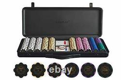 SLOWPLAY Nash 14g Clay Poker Chips Set for Texas Hold'em 500 PCS with Numbere
