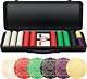 SLOWPLAY Nash Ceramic Poker Chips Set for Texas Hold'Em, 500 PCS With Numbered