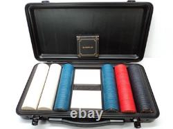 SLOWPLAY Nash Poker Set with300 Blank Chips 43mm/12g, Cards, Dealer Chip, Case