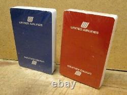 SPIRIT OF ST LOUIS POKER SET with UNITED AIRLINES CARD DECKS, In Locking Wood Box