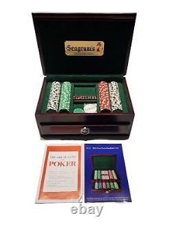 Seagram's 7 Executive Poker Set Wooden Case