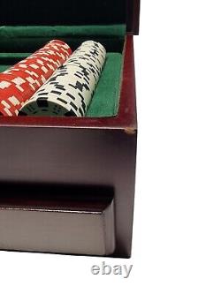 Seagram's 7 Executive Poker Set Wooden Case