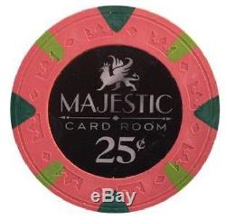 Set 300 MAJESTIC CARD ROOM clay casino poker chips you choose denominations