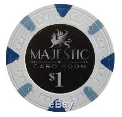 Set 500 MAJESTIC CARD ROOM clay casino poker chips you choose denominations