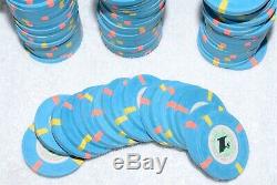 Set Of 100 Casino De Isthmus City Poker Chips $1 Blue Chips