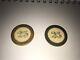 Set Of (2) Old West Poker Chip Cowboy Poker Tokens 1800's 25