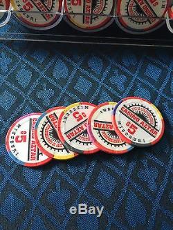 Set Of 200 Casino Aztar $5 Paulson Poker Chips
