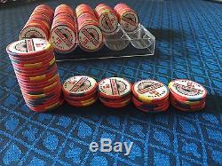 Set Of 200 Casino Aztar $5 Paulson Poker Chips