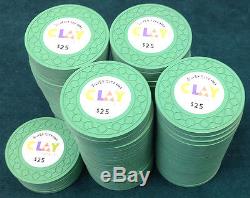 Set Of 85 Clay Poker Tournament Silver City Nm Poker Chips Free Shipping