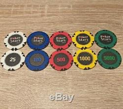 Set Of Chips Pokerstars. Net Casino/poker Chips Great Condition