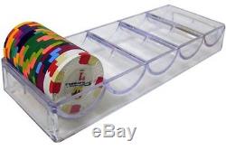 Set of 10 Clear Acrylic Poker Chip Trays by Brybelly