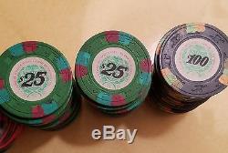 Set of 100 Casino De Isthmus City James Bond Chips $1 $5 $25 $100