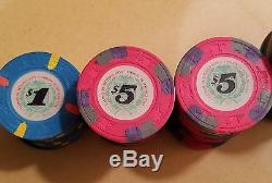 Set of 100 Casino De Isthmus City James Bond Chips $1 $5 $25 $100