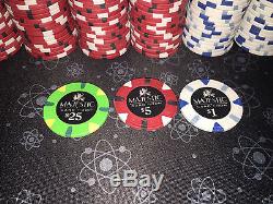 Set of 1000 Poker Chips Majestic Card Room