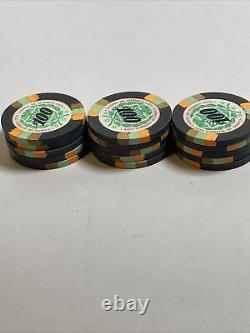 Set of 15 Paulson 1998 Casino De Isthmus $100 Poker Chips James Bond One Hundred