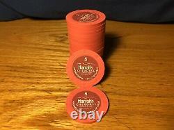 Set of 429 NEW Paulson Harrahs Cherokee Real Casino Poker Chips