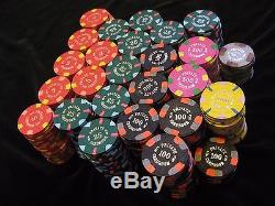Set of 500 Paulson Private Cardroom Top Hat and Cane Suits poker chips