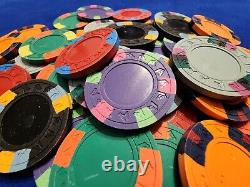 Set of 585 CPC/ASM real clay casino grade poker chips