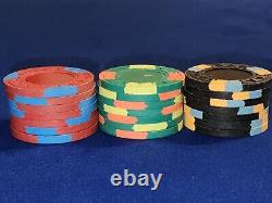 Set of 585 CPC/ASM real clay casino grade poker chips