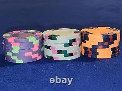 Set of 585 CPC/ASM real clay casino grade poker chips