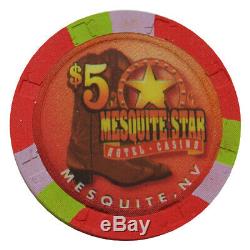 Set of 599 Mesquite Star Casino Mesquite NV $1, $5, $25, $100 Chips Paulson