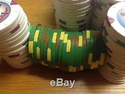 Set of 600 Chips Casino Bremerton, Washington. Paulson Top Hat & Cane chips