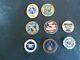 Set of 7 Navy CPO Challenge Coins US Navy Seal team V Special Ops one poker chip